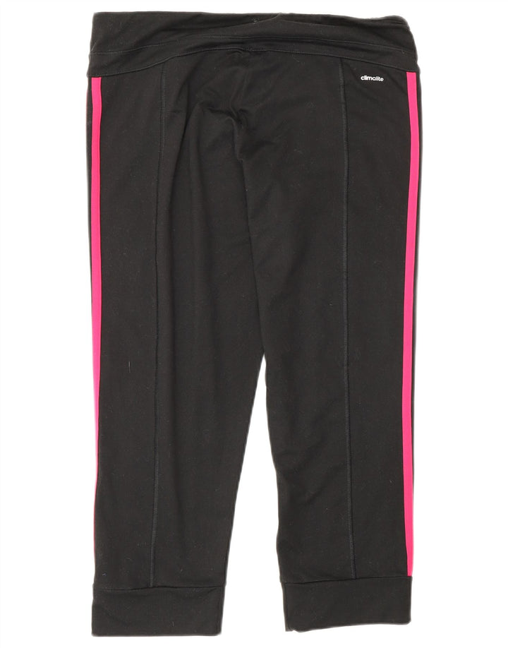 Adidas Mujer Climalite Capri Leggings Reino Unido 12/14 Mediano Negro Poliéster