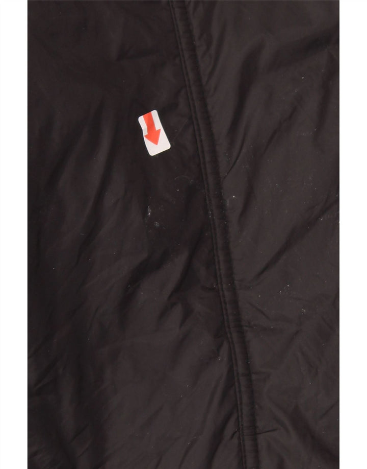 MOSCHINO Womens Hooded Utility Jacket UK 16 Large Black Vintage Moschino and Second-Hand Moschino from Messina Hembry 