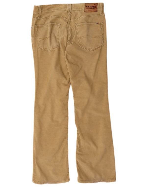 Tommy Hilfiger Pantalones de pana con corte de bota para hombre W32 L32 Algodón beige