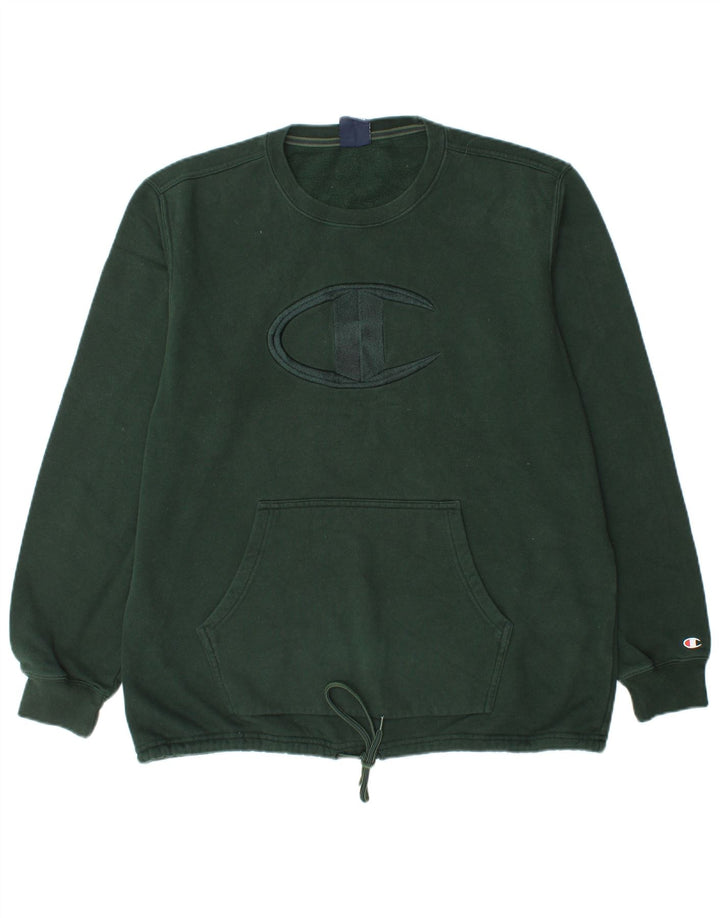 CHAMPION Sudadera gráfica para hombre Jumper XL Algodón verde