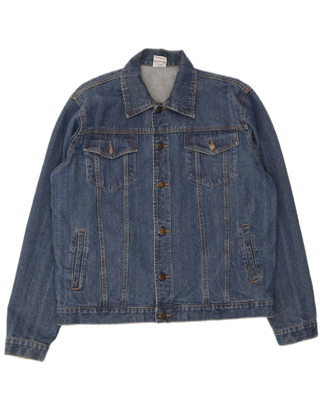 Camargue Chaqueta Vaquera Hombre IT 48/50 Algodón Azul Medio