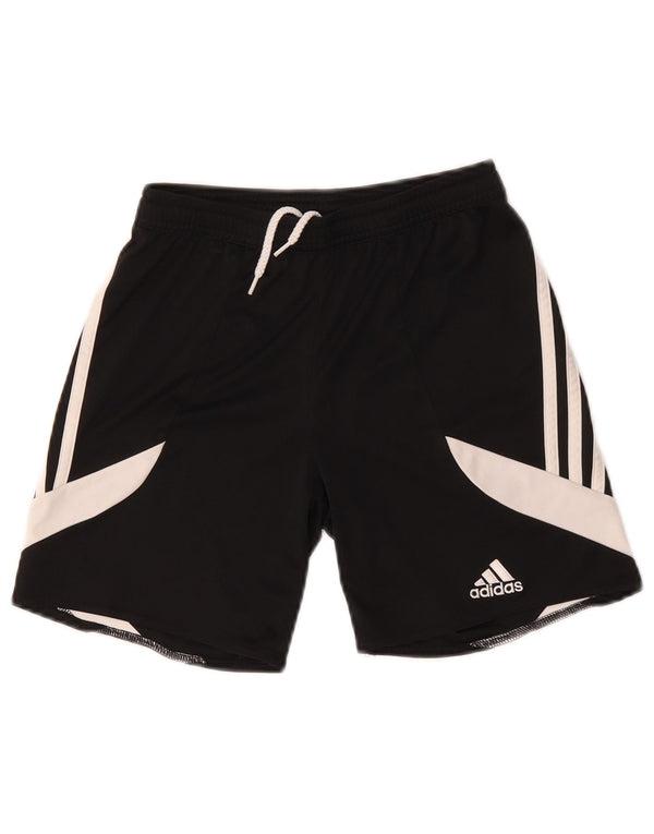 Adidas - Pantalones cortos deportivos Climalite para niños, 9-10 años, tamaño mediano, color negro