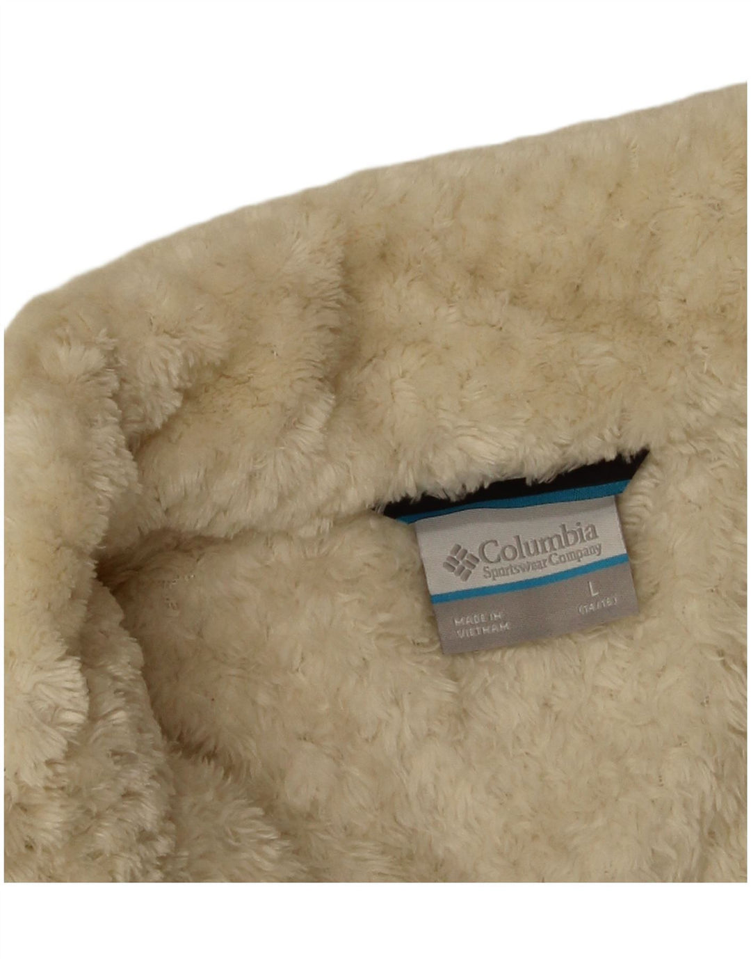 Columbia Chaqueta Polar para Niñas 14-15 Años Grande Blanco Roto Poliéster