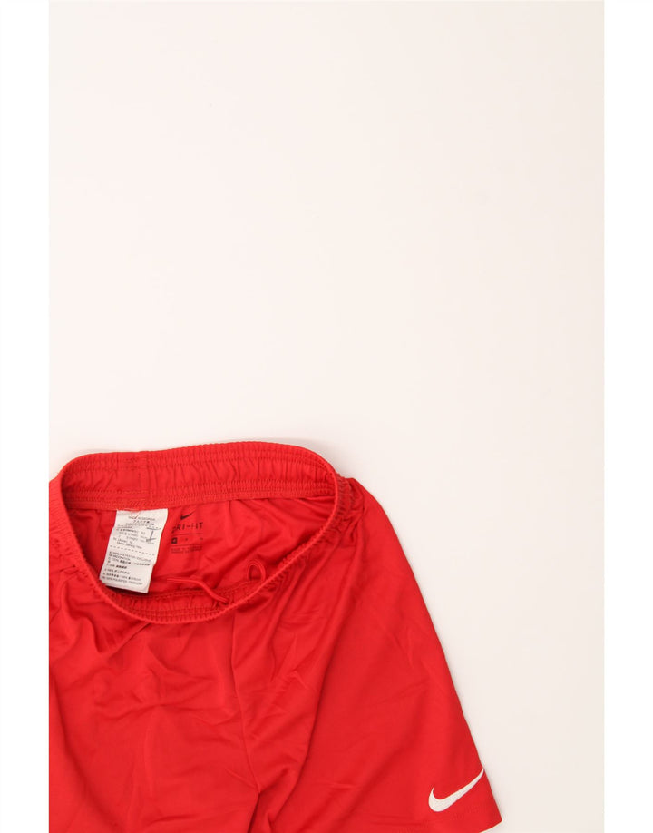 NIKE Boys Dri Fit Sport Shorts 10-11 Years Medium Red Polyester Vintage Nike and Second-Hand Nike from Messina Hembry 