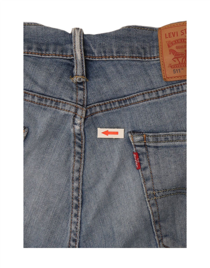 Levi's Hombre 511 Slim Jeans W32 L31 Algodón Azul