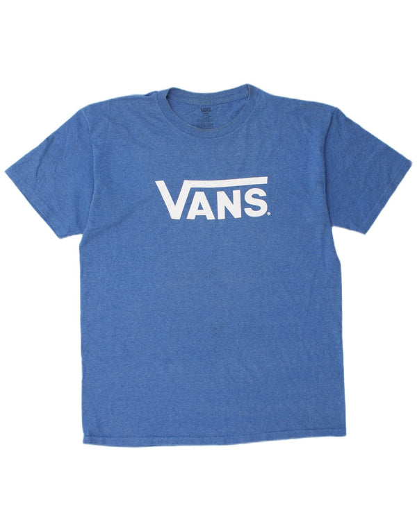 VANS Camiseta gráfica para hombre Top Large Blue Cotton