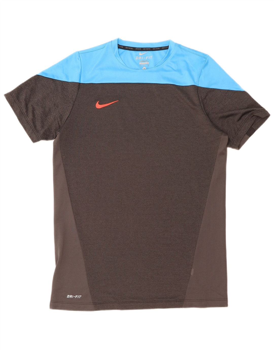 Camiseta Nike Dri Fit para hombre con bloques de color gris medio