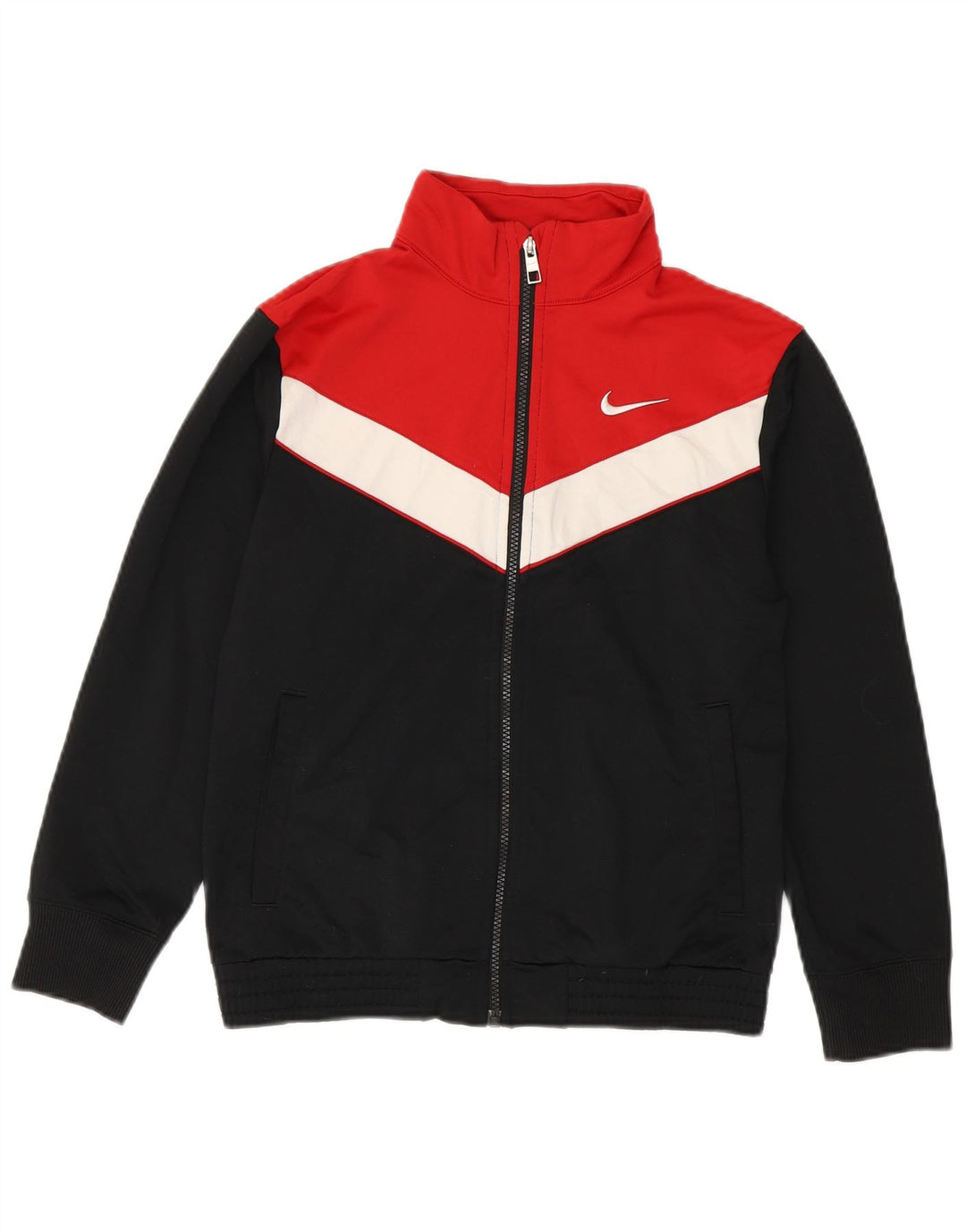 Nike - Chaqueta de chándal para niño (11-12 años), color negro, poliéster