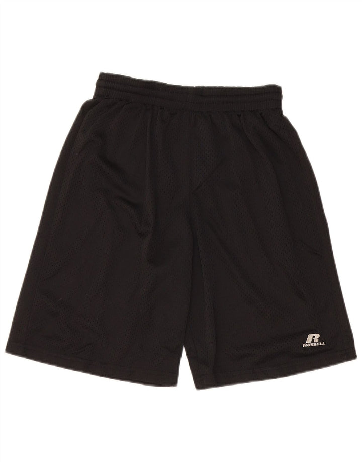 Russell Athletic Pantalones cortos deportivos para niños 10-11 años Mediano Negro Poliéster