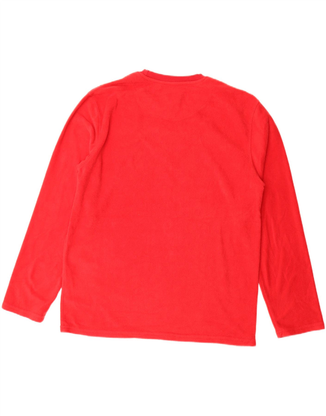 IZOD Jersey de forro polar para hombre, tamaño grande, poliéster rojo