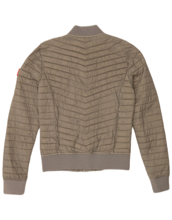 Superdry Chaqueta Acolchada Mujer UK 6 XS Nylon Caqui