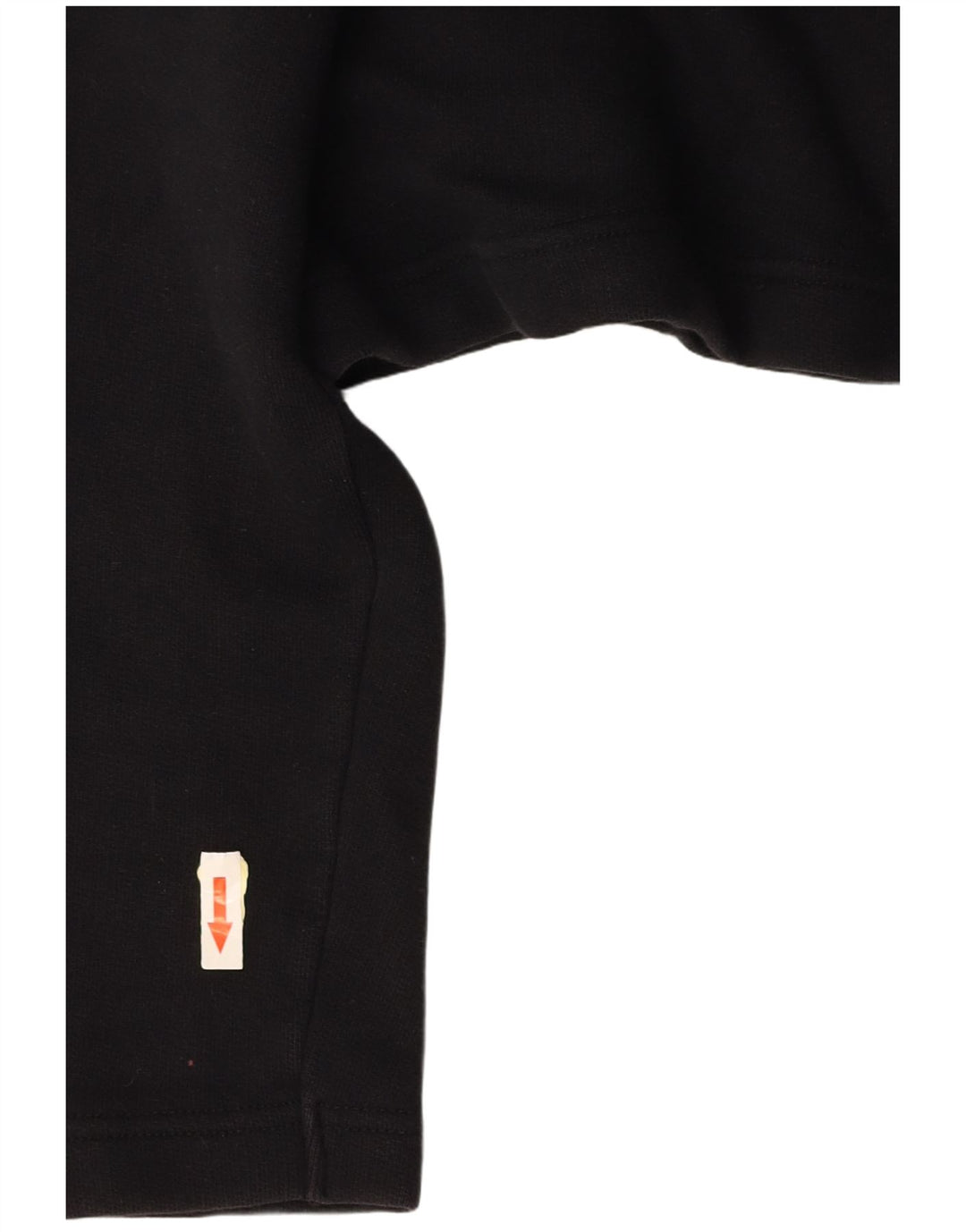 BENETTON Polo corto con estampado gráfico extragrande para mujer UK 40 Small Negro