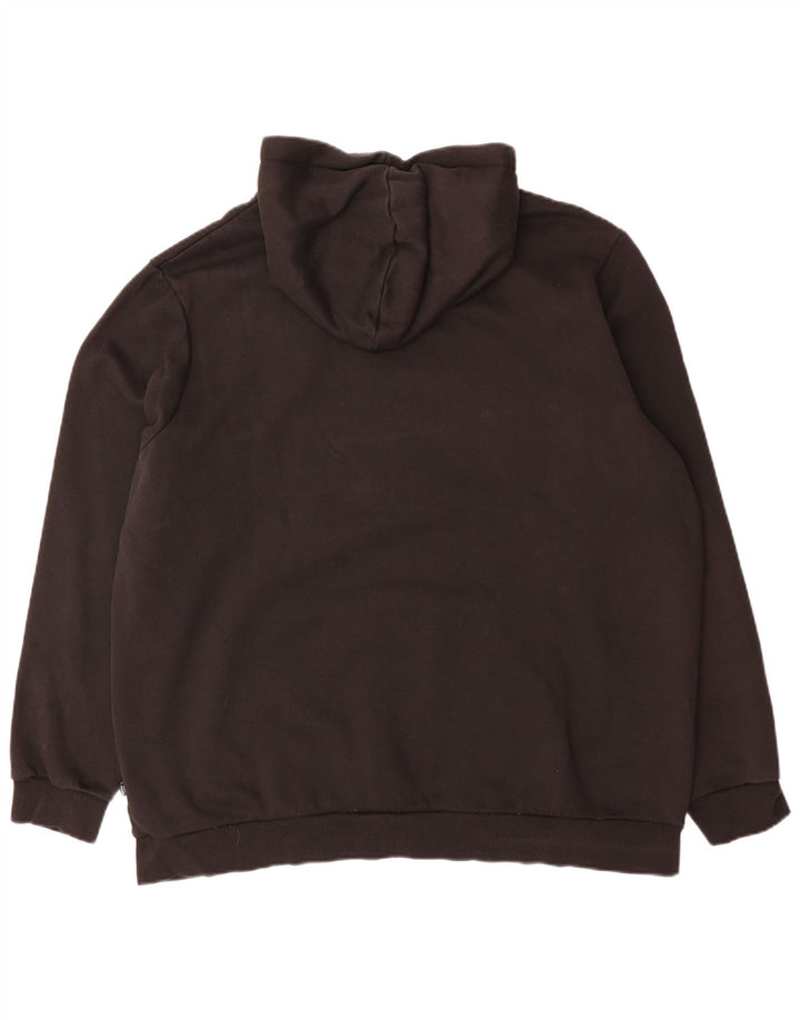 Puma - Sudadera con capucha para hombre, talla 2XL, algodón negro