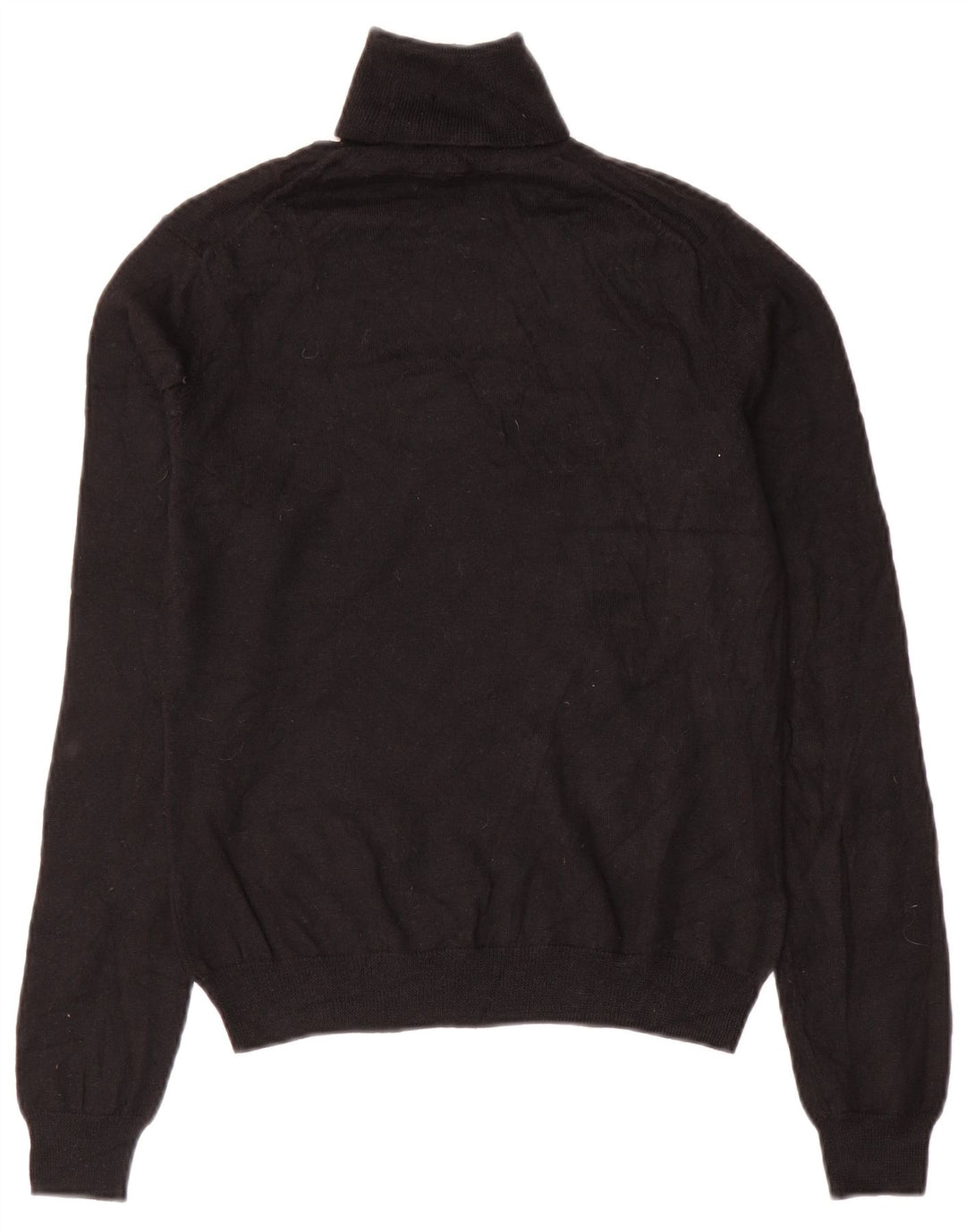 BROOKS BROTHERS Suéter tipo jersey con cuello vuelto para mujer UK 10 Small Black