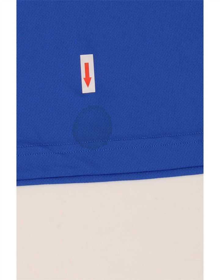 Adidas Polo Aeroready para hombre, poliéster azul grande