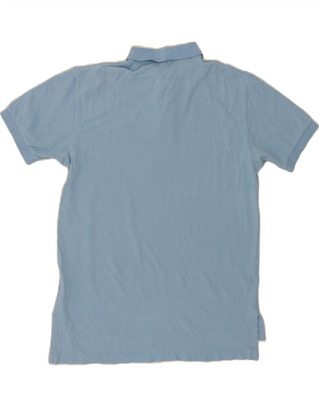 POLO RALPH LAUREN Mens Polo Shirt Large Blue Cotton Vintage Polo Ralph Lauren and Second-Hand Polo Ralph Lauren from Messina Hembry 