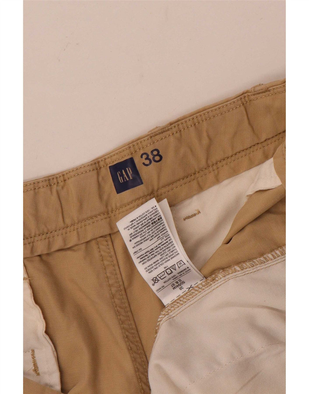 Pantalones cortos chinos Gap para hombre W38 XL Algodón beige