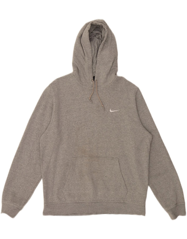 Nike - Sudadera con capucha para hombre, talla XL, algodón moteado gris