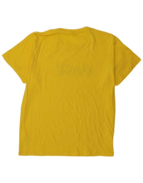 Roly Hombre Camiseta Gráfica Top XL Algodón Amarillo
