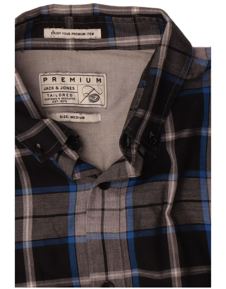 Jack & Jones Camisa De Franela Mediana De Algodón A Cuadros Multicolor Hombre