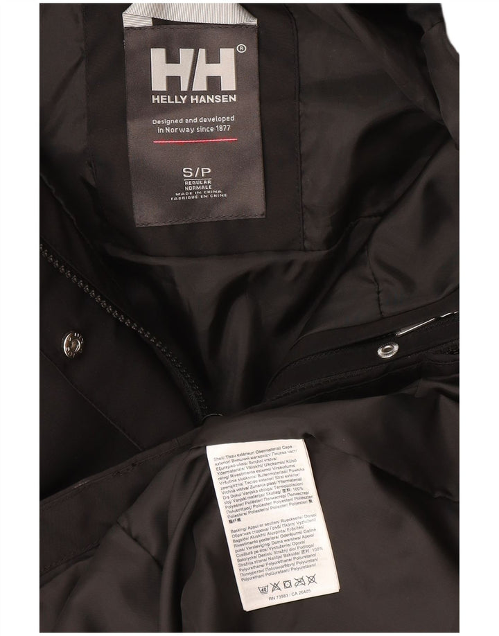 Helly Hansen Abrigo cortavientos con capucha para mujer UK 10 Small Poliéster negro