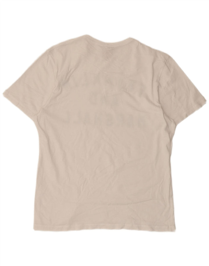 Franklin & Marshall - Camiseta gráfica para hombre, algodón blanco mediano