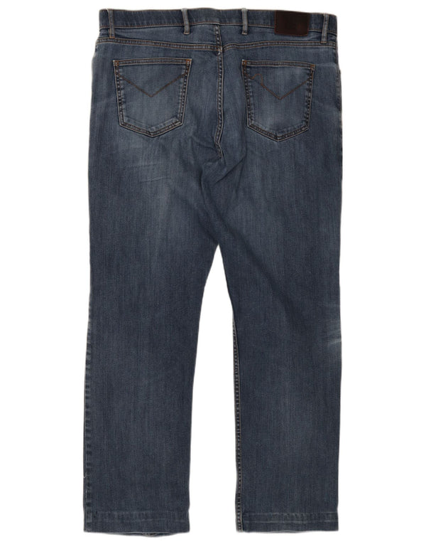 Marks & Spencer Vaqueros rectos de corte regular para hombre W40 L33 Algodón azul
