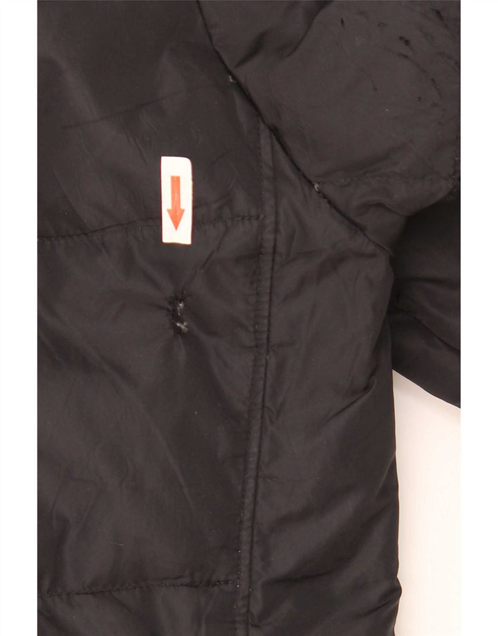 PEUTEREY Abrigo acolchado con capucha para hombre UK 40 Large Poliéster negro