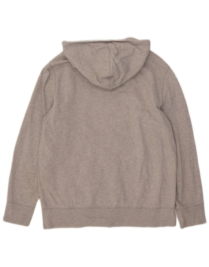 Levi's Suéter con capucha y cremallera para hombre de algodón moteado gris grande
