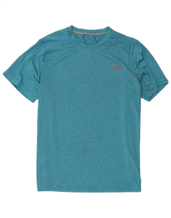 New Balance Hombre Camiseta Top Small Azul Poliéster