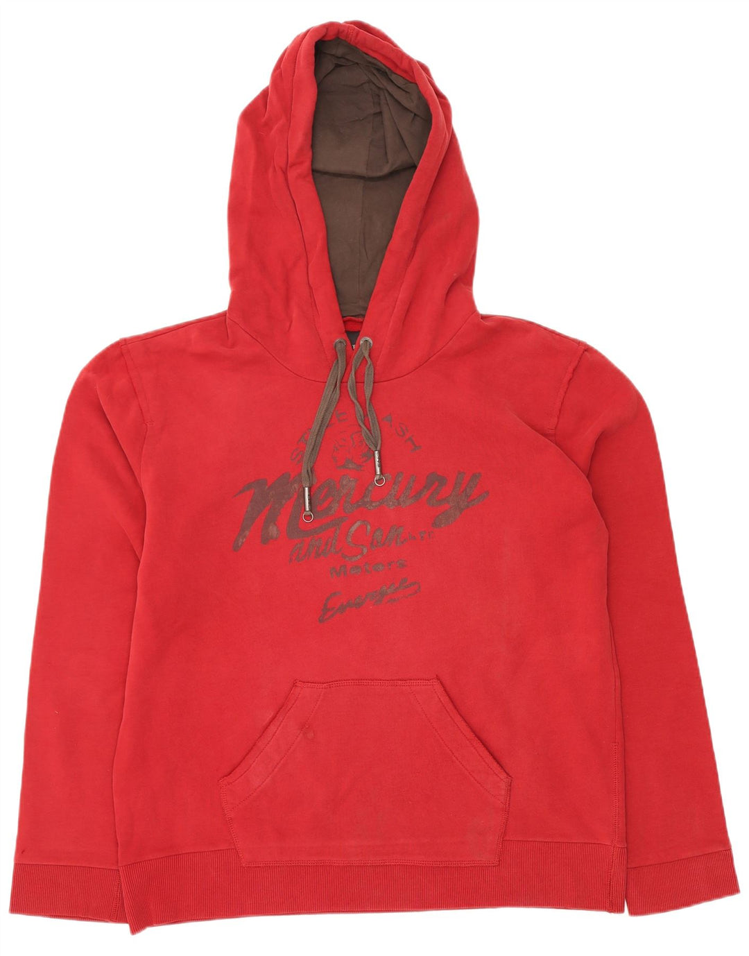 ENERGIE Jersey con capucha gráfico para hombre XL Algodón rojo