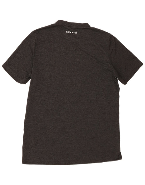 Adidas Hombre Climachill Camiseta Top Poliéster Gris Medio