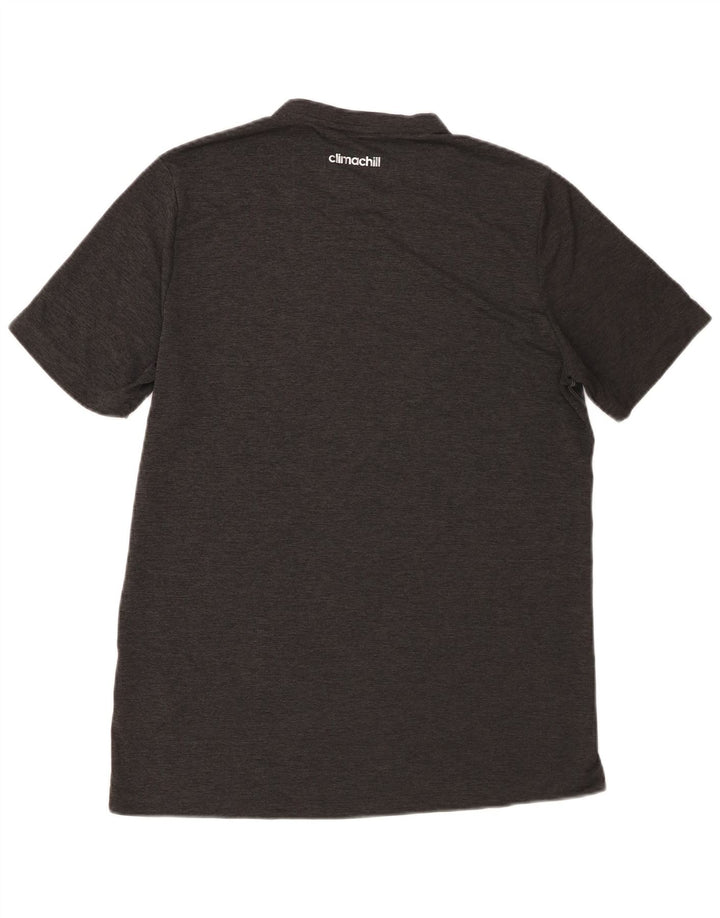 Adidas Hombre Climachill Camiseta Top Poliéster Gris Medio