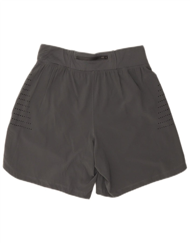 UNDER ARMOUR Pantalones cortos deportivos para mujer UK 14 Poliéster gris medio