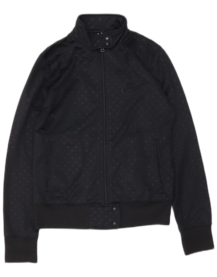 Nike Chaqueta de chándal para mujer UK 10/12 Medium Azul marino manchado