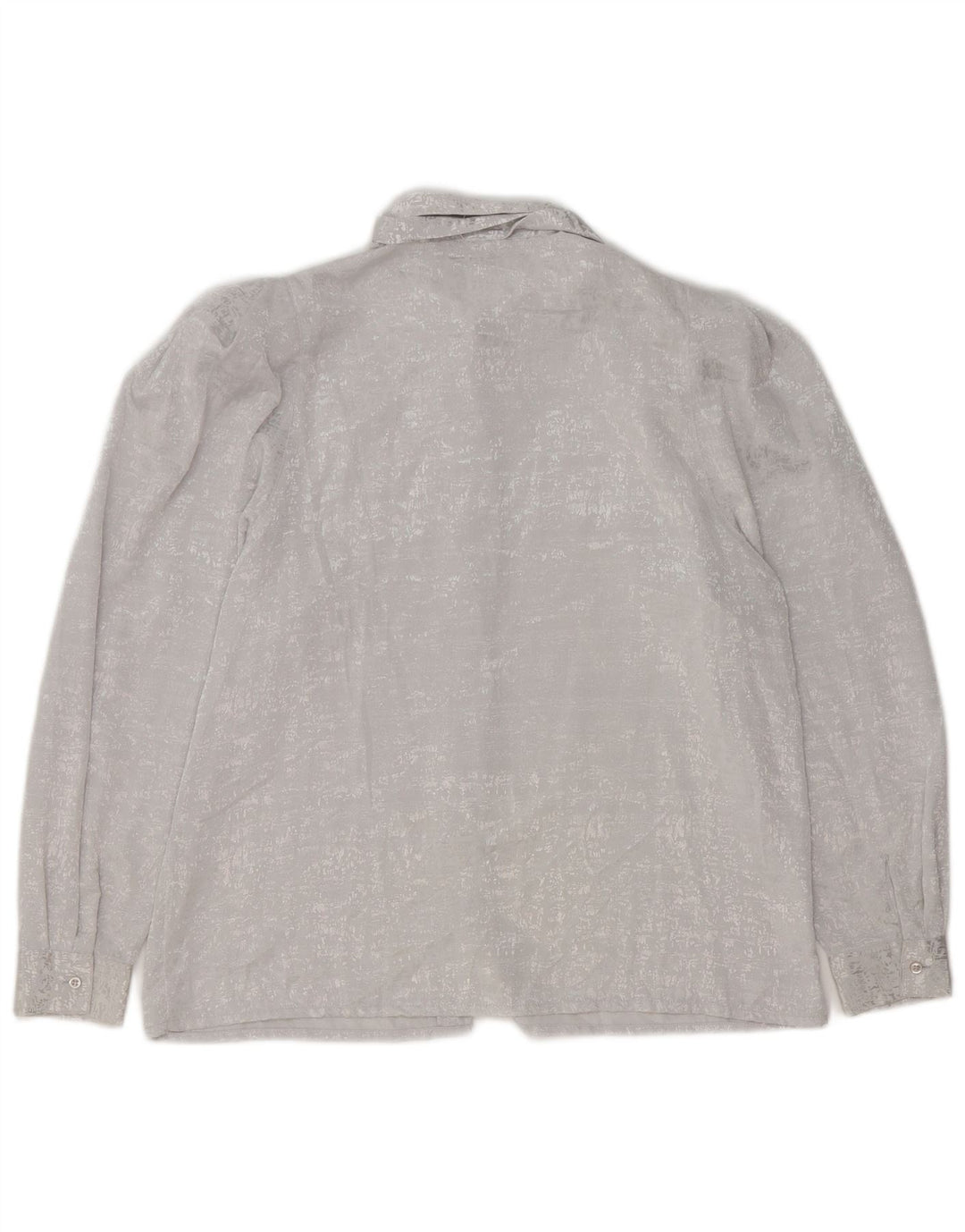 YESSICA Blusa camisera con lazo frontal para mujer EU 42 Poliéster gris grande