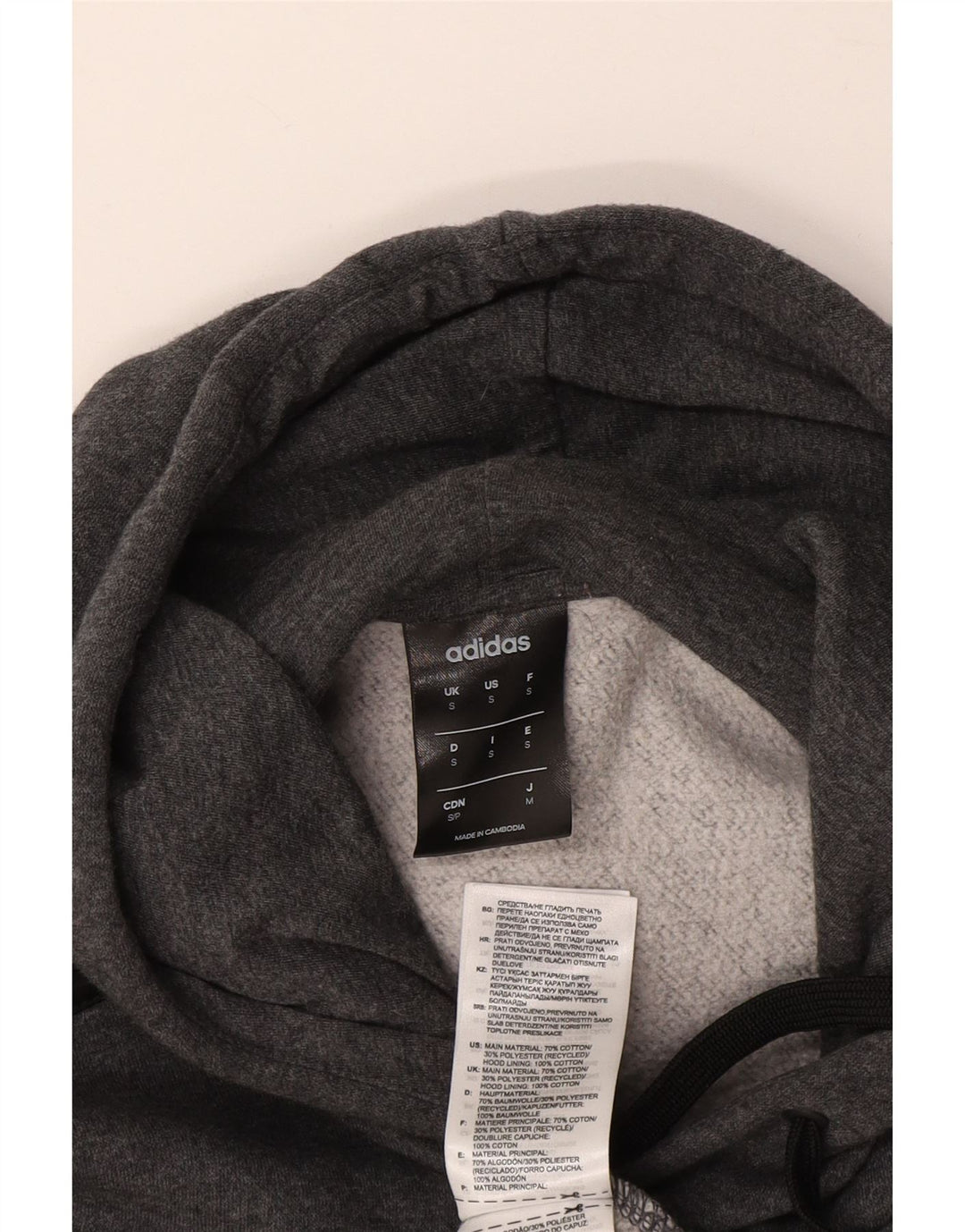 ADIDAS Chándal completo gráfico para hombre pequeño algodón gris