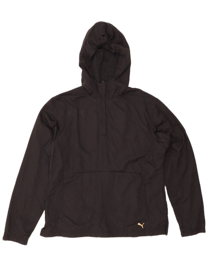 PUMA Chaqueta anorak con capucha para mujer UK 44 Large Black Nylon