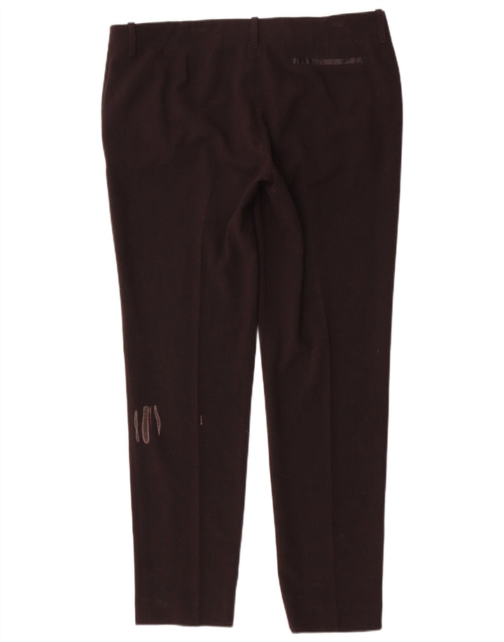 Armani Pantalón chino ajustado para mujer IT 48 XL W34 L31 Poliéster negro