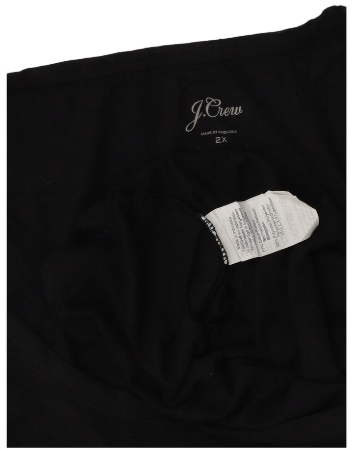 J. Crew Camiseta sin mangas para mujer UK 20 2XL Algodón negro