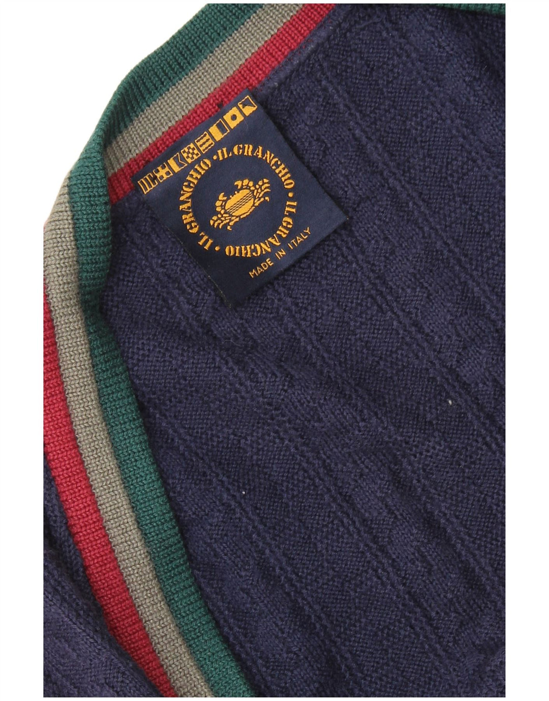 IL GRANCHIO Cárdigan Hombre XL Azul Marino