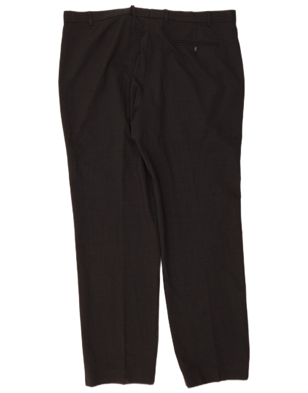 Marks & Spencer Pantalones de traje de corte regular para hombre W42 L33 Lana gris