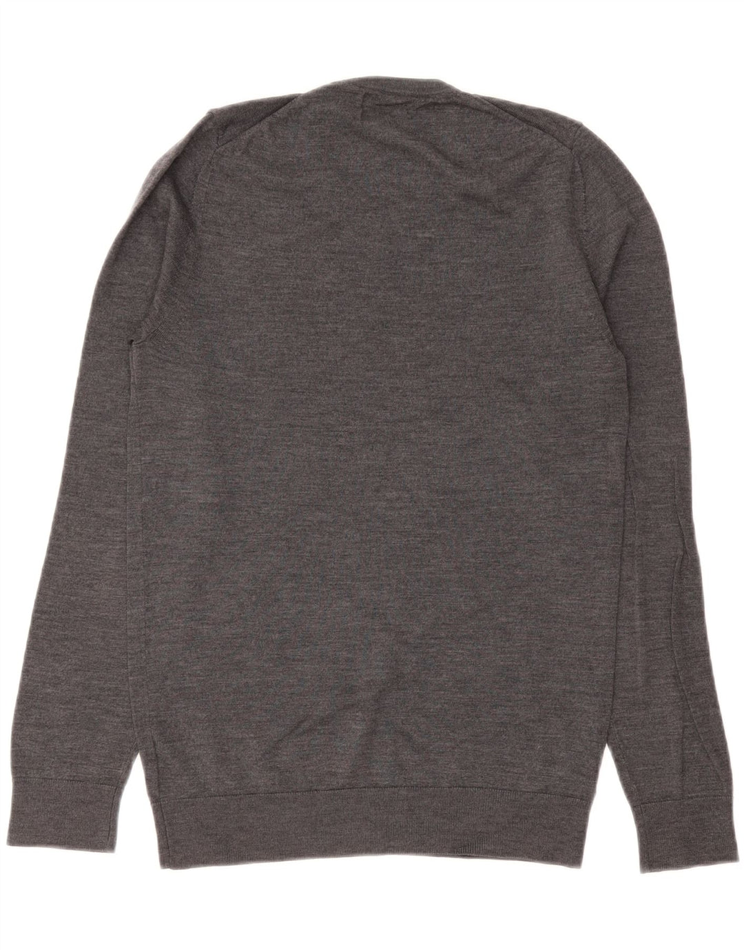 MARKS & SPENCER Jersey con Cuello en V para Hombre Pequeño Gris Lana Merino