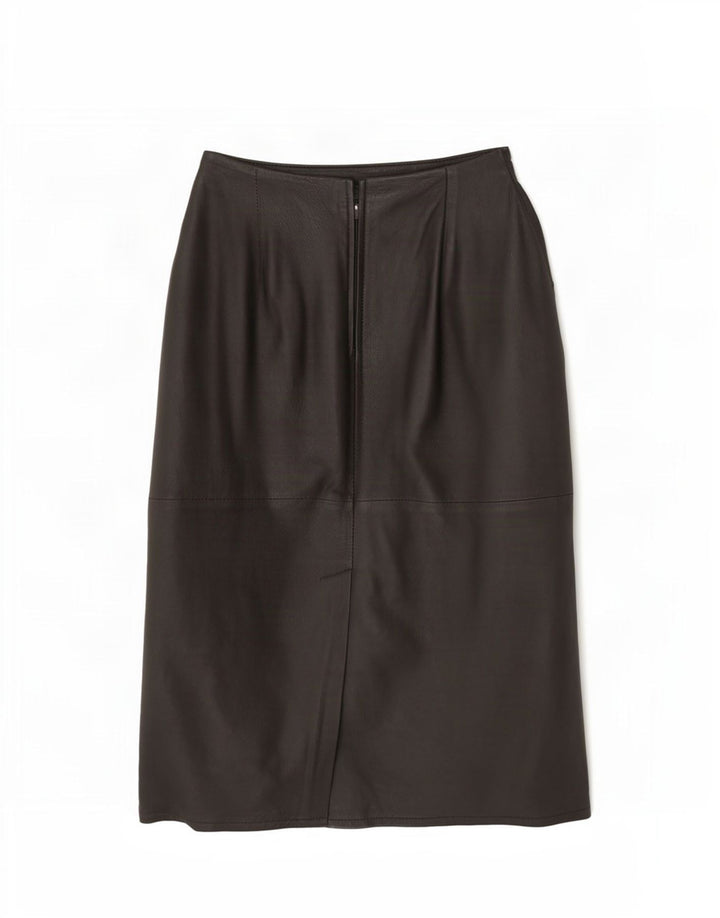 Falda de cuero de cintura alta para mujer Ruby EU 38 Medium W28 Black
