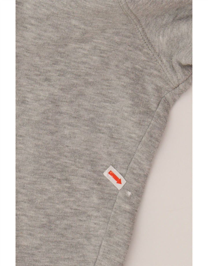 GUESS Womens Graphic Sweatshirt Jumper UK 10 Small Grey Cotton