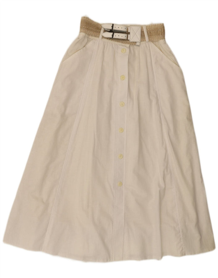 Gerry Weber Falda acampanada para mujer EU 36 Small W26 Algodón blanco