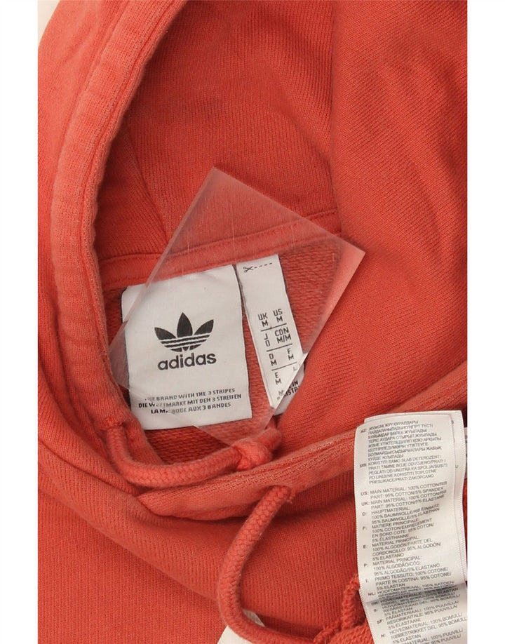 Adidas Hombre Sudadera Con Capucha Gráfica Jersey De Algodón Rojo Medio