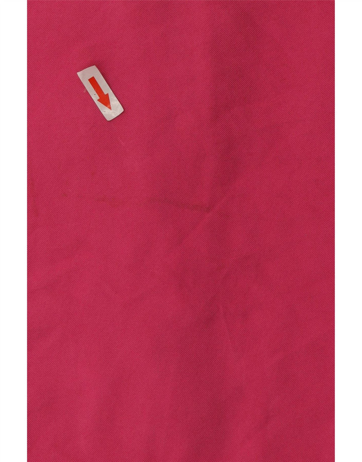 Zara Mujer Blusa Camisera Extragrande UK 10 Small Viscosa Rosa