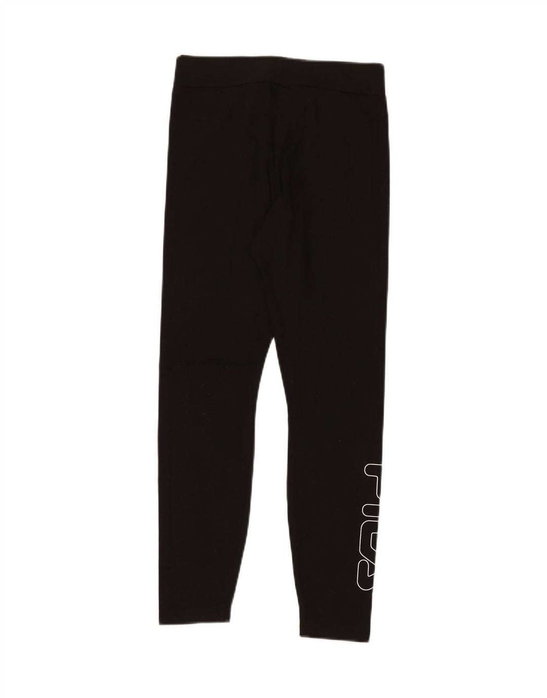 FILA Womens Graphic Leggings UK 10 Small  Black Cotton Vintage Fila and Second-Hand Fila from Messina Hembry 