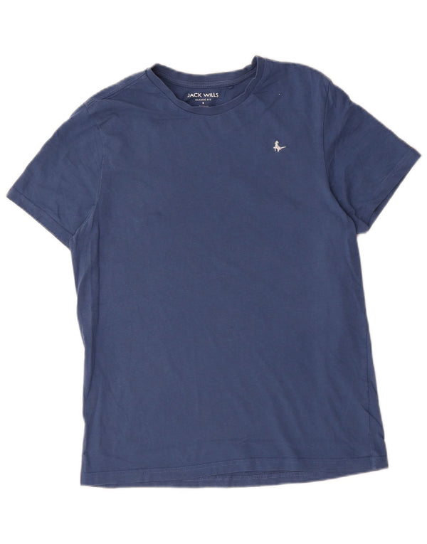 Jack Wills - Camiseta de corte clásico para hombre, talla pequeña, algodón azul